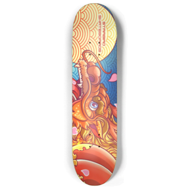 Starbird Shop Skateboard 8.0" x 32" - Dragon Dance
