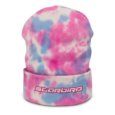 Starbird Embroidered Tie-dye beanie - Cotton Candy
